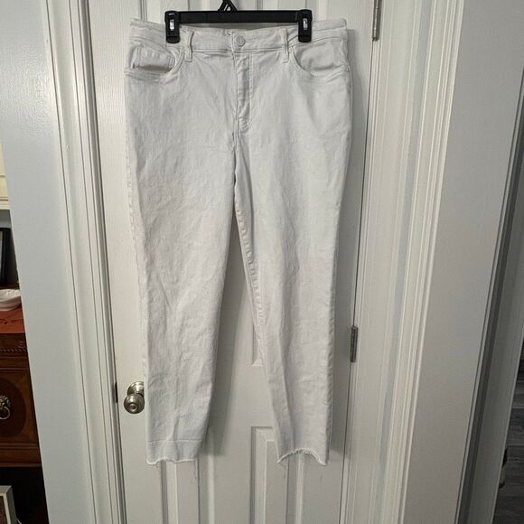 Kut From The Kloth Reese Fab Ab Ankle Straight Leg Jeans Women’s 16 White Raw He - Picture 9 of 9